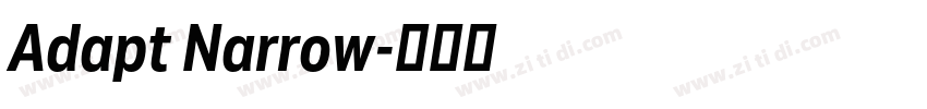 Adapt Narrow字体转换